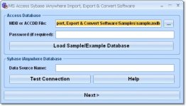 MS Access Sybase SQL Anywhere Import, Export & Convert Software