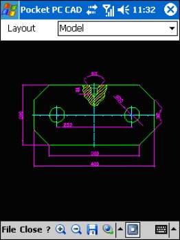 Pocket PC CAD Viewer: DWG, DXF, PLT