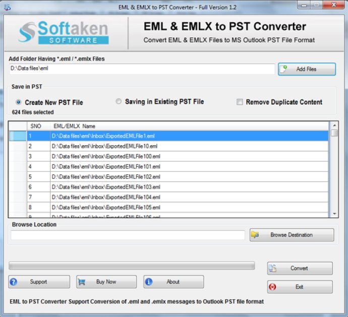 Softaken EML to Outlook Converter