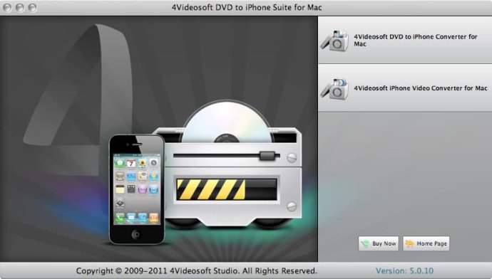 4Videosoft DVD to iPhone Suite for Mac