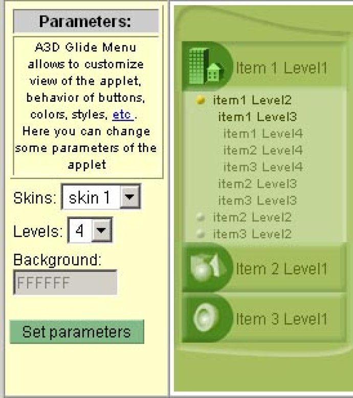 Anything3D Glide Menu