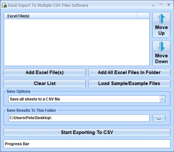 Excel Export To Multiple CSV Files Software