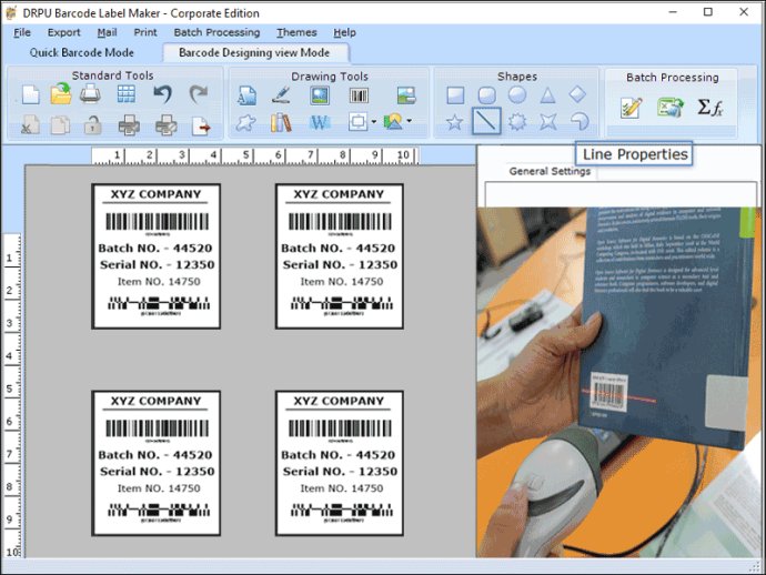 Excel Barcode Label Designing Software