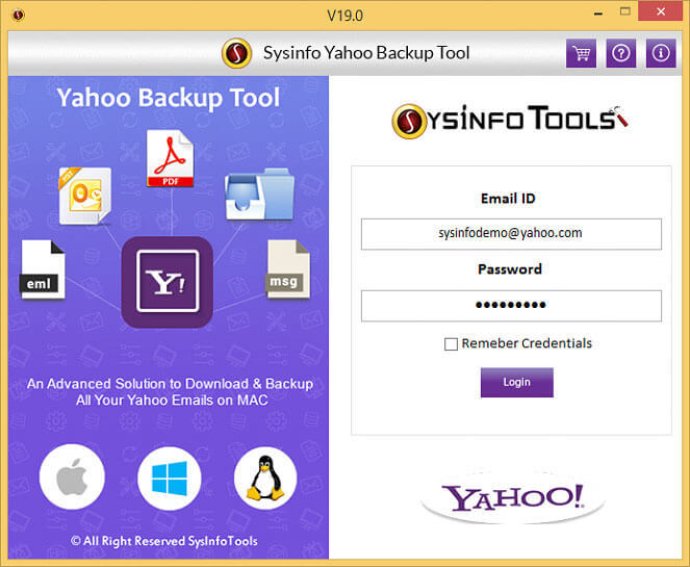 SysInfoTools Yahoo Backup Tool