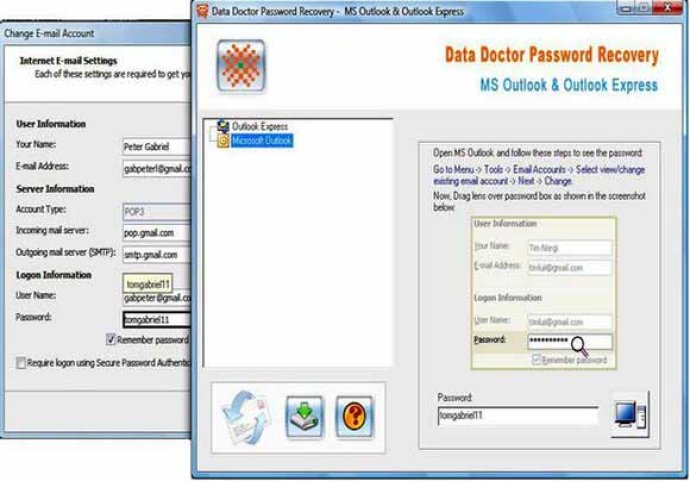 MS Outlook Password Unmask Tool