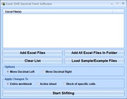 Excel Shift Decimal Point Software