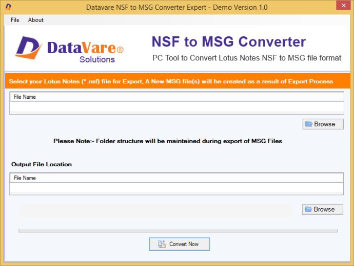 Datavare NSF to MSG Converter