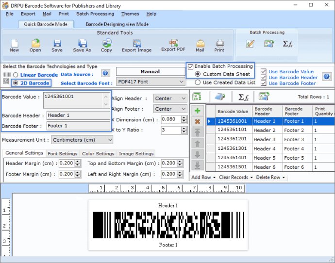Publishers Barcode Label Maker Software