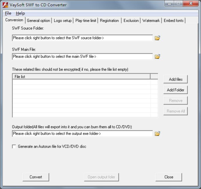 VaySoft SWF to CD Converter