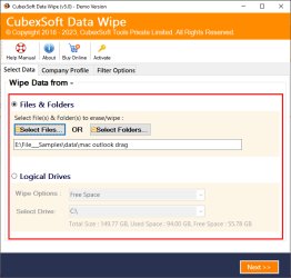 CubexSoft Data Wipe Tool