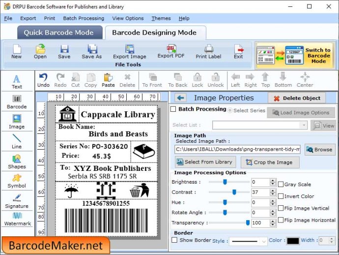 Labeling Software for Publishers