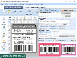 USPS Sack Label Barcode Software