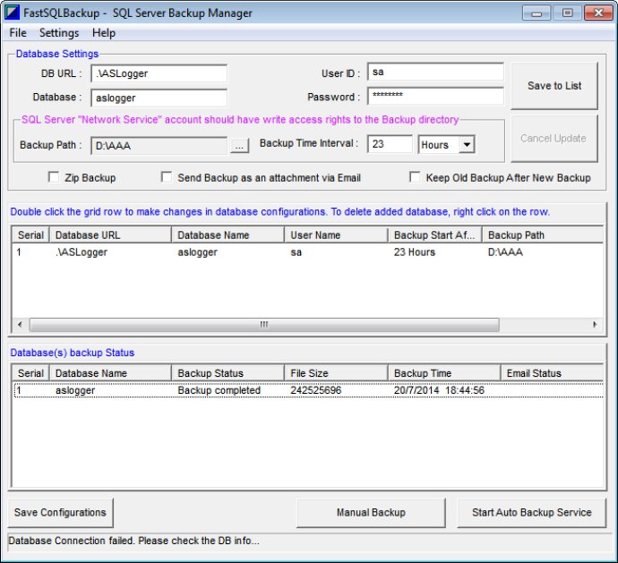 FastSQLBackup