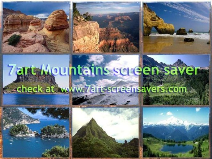 7art Mountains Free ScreenSaver