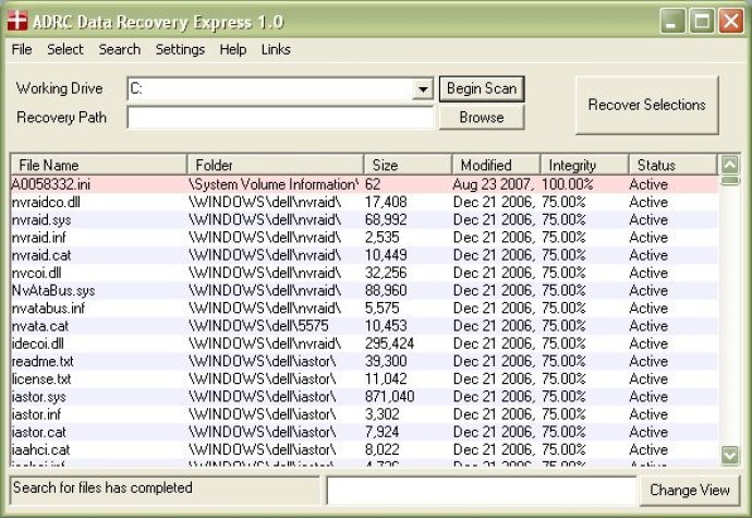 ADRC Data Recovery Express