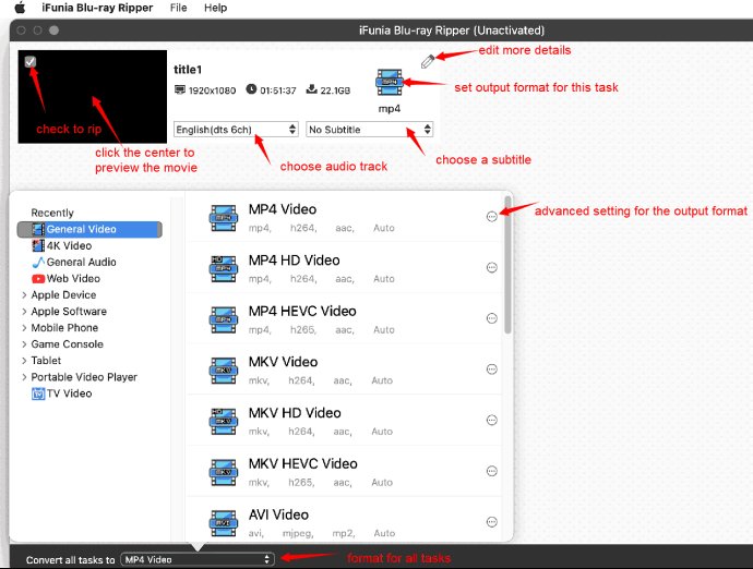 iFunia Blu-ray Ripper for Mac iFunia Blu-ray Ripper for Mac