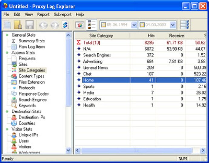 Proxy Log Explorer