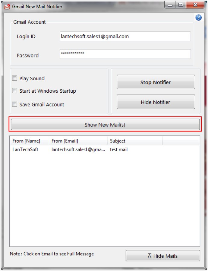 New Mail Notifier for Gmail