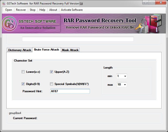 WinRAR Password Unlocker