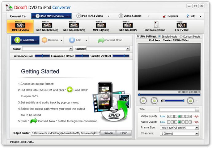 Dicsoft DVD to iPod Converter