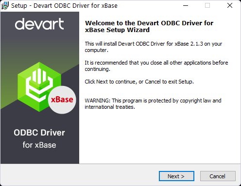xBase ODBC Driver by Devart xBase ODBC Driver by Devart