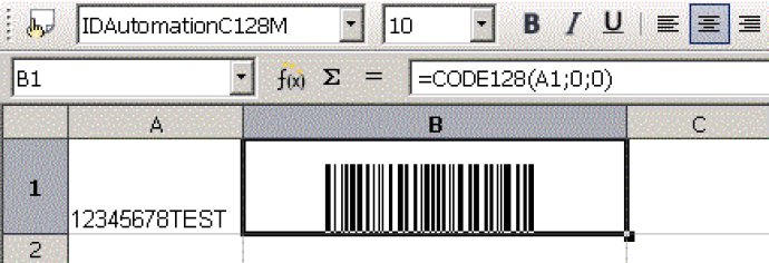 Barcode macros for OpenOffice and StarOffice