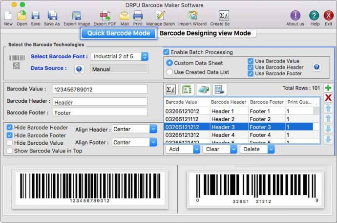 Barcode Generator for Apple Mac OS