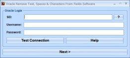 Oracle Remove Text, Spaces & Characters From Fields Software