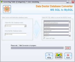 Transform MSSQL Database to MySQL