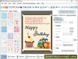 Birthday Cards Designer Program