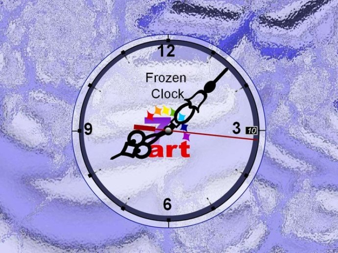 7art Frozen Clock ScreenSaver