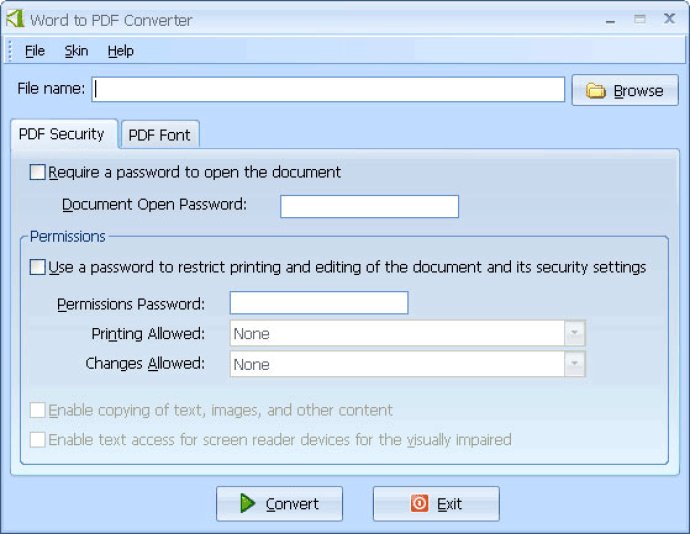 PDFArea Word to PDF Converter
