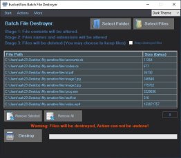 EvolveWorx Batch File Destroyer