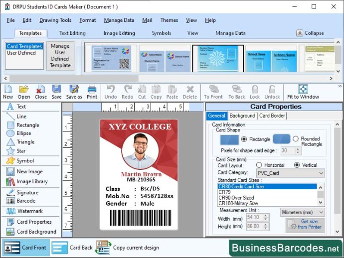 Maintained Id Card Software