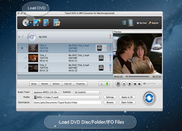 Tipard DVD to MP4 Converter for Mac