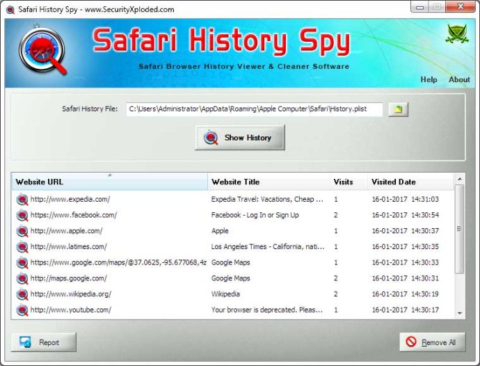 History Spy for Safari