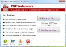 Softaken PDF Watermark Generator