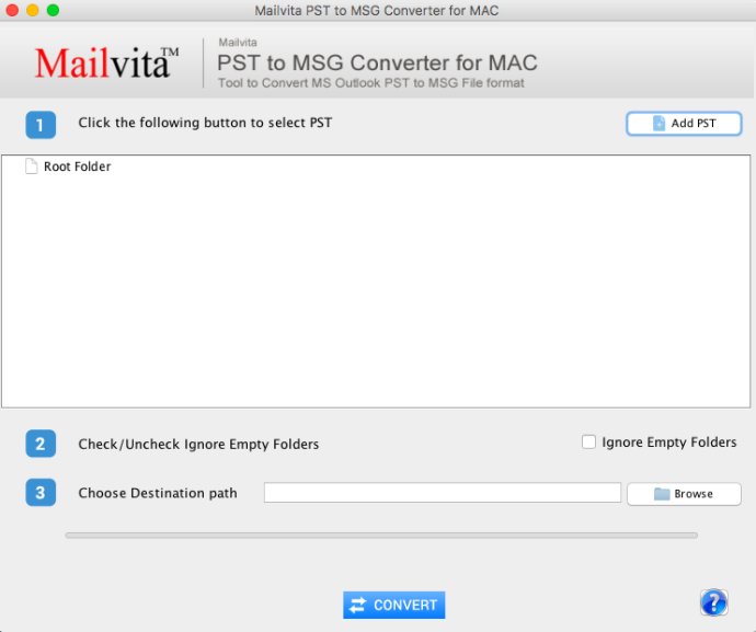 MailVita PST to MSG Converter for Mac