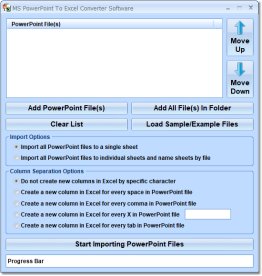 MS PowerPoint To Excel Converter Software