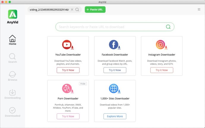 AnyVid Video Downloader for Mac