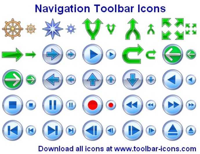 Navigation Toolbar Icons