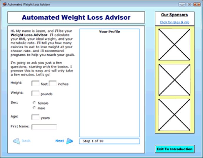 Automated Weight Loss Advisor