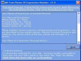 MB Planes Of Expression Number