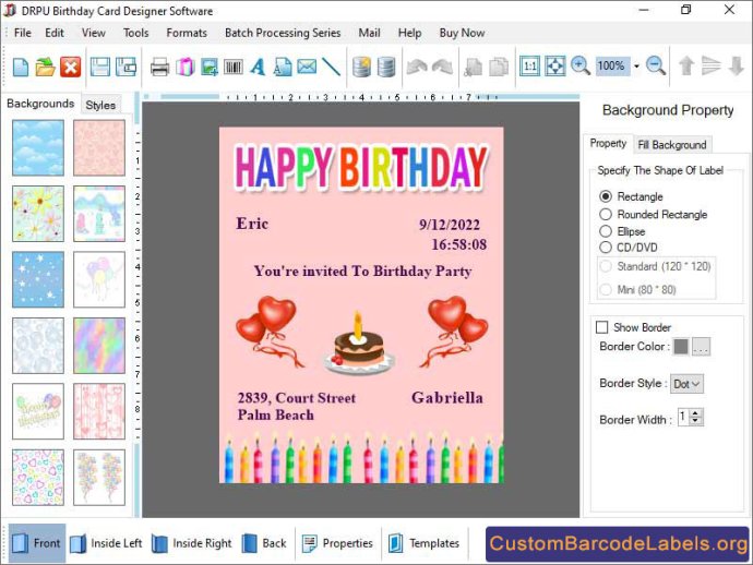 Birthday Cards Designer Maker Software