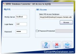 MS Access to MySQL Conversion Utility