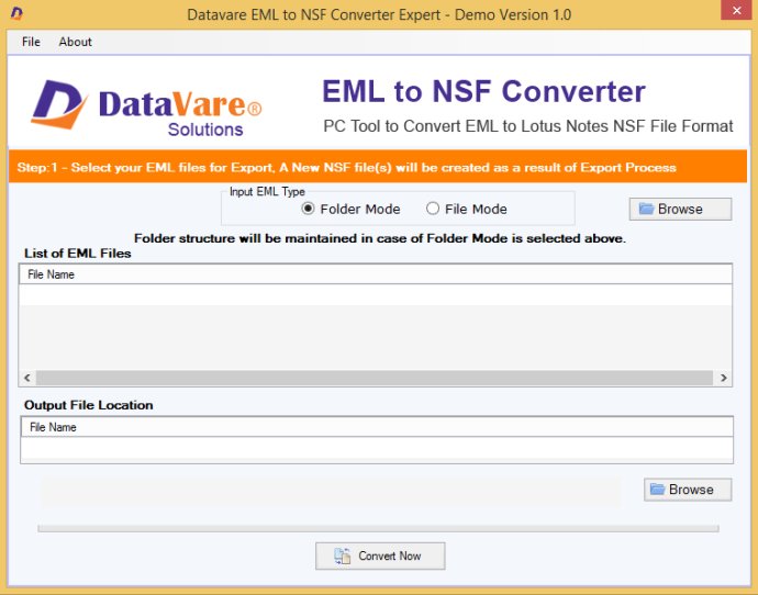 DataVare EML to NSF Converter