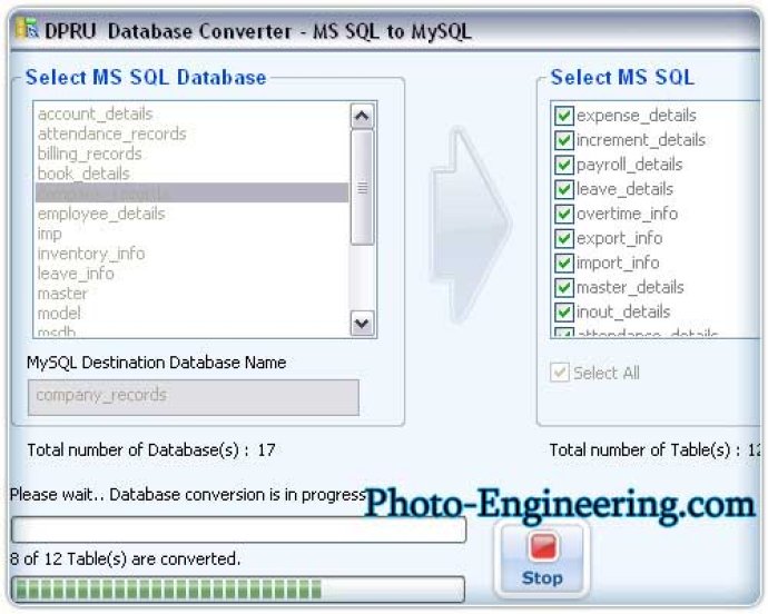 Convert MSSQL Database To MySQL