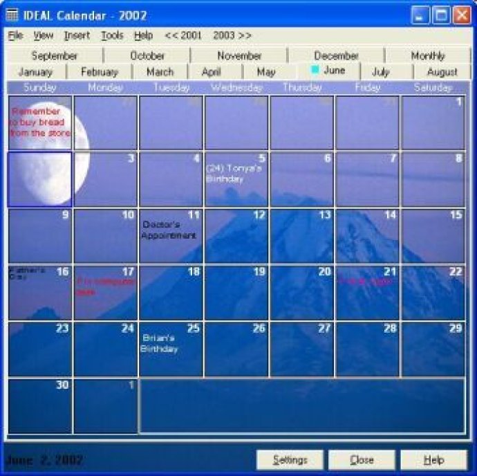 IDEAL Calendar