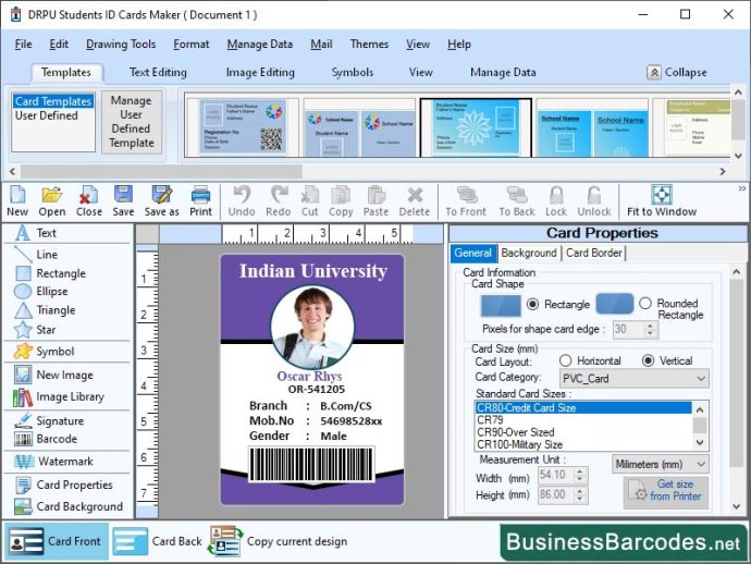 Windows Supported ID Card Maker