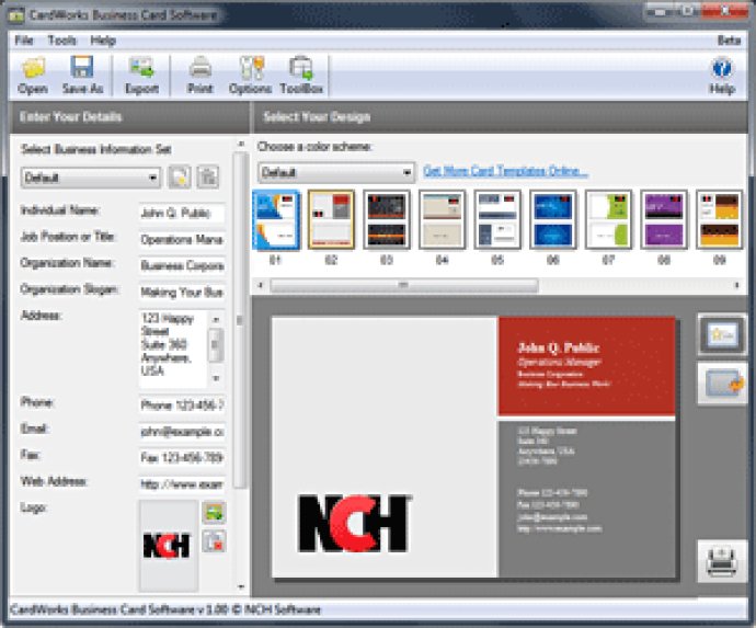 business cards software for mac free download